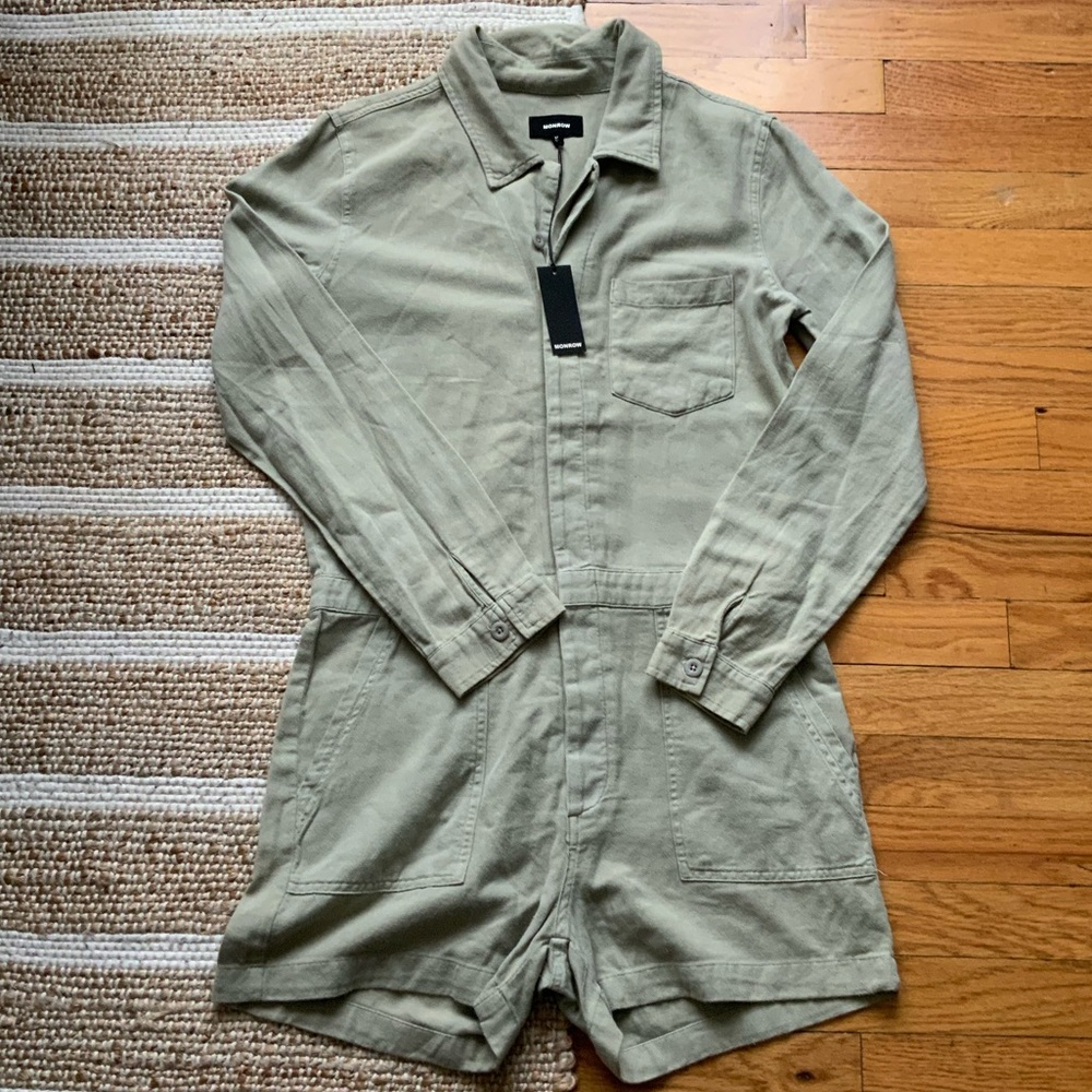 NWT• MONROW Long Sleeve Romper - Picture 3 of 6